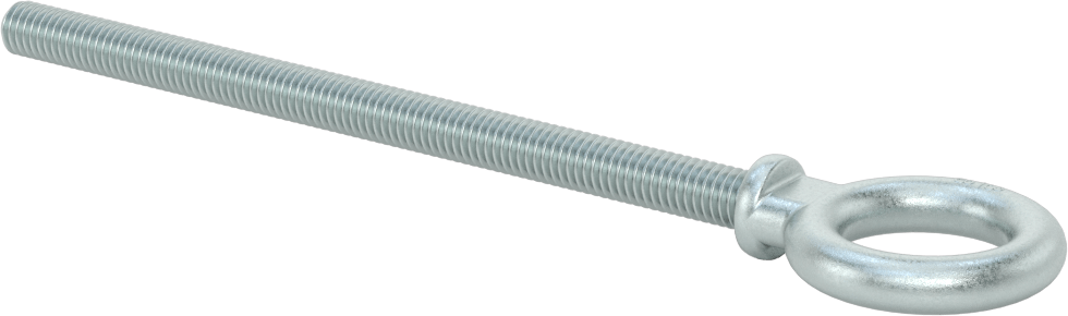 Omuzlu Çelik Halka Cıvata - Kaldırma için, Çinko Kaplamalı, 3/8"-16 Diş Boyutu, 6" Diş Uzunluğu