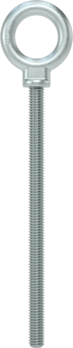 Omuzlu Çelik Halka Cıvata - Kaldırma için, Çinko Kaplamalı, 3/8"-16 Diş Boyutu, 6" Diş Uzunluğu