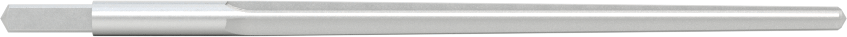 Konik Pimli Delikler için Kare Şaftlı Rayba, Düz Yiv, 2,8600 mm x 1,9000 mm Rayba Çapı