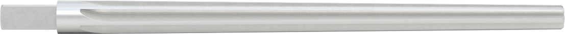 Konik Pimli Delikler için Kare Şaftlı Rayba, Düz Yiv, 10,8000 mm x 7,9000 mm Rayba Çapı