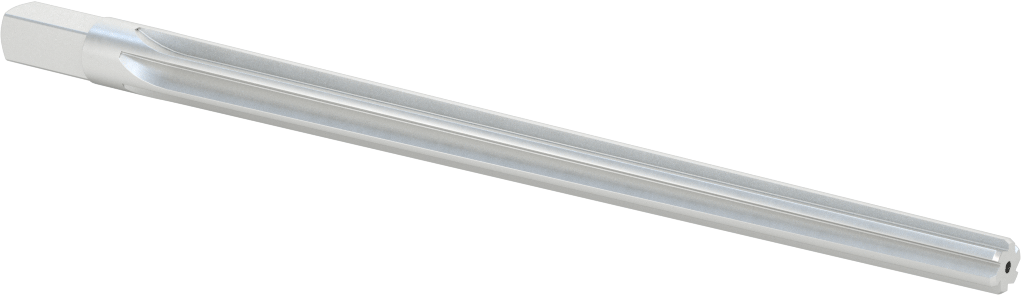 Konik Pimli Delikler için Kare Şaftlı Rayba, Düz Yiv, 10,8000 mm x 7,9000 mm Rayba Çapı