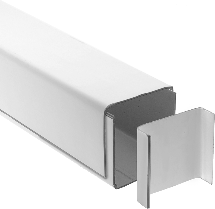 Güçlendirilmiş Karton Nakliye Sandığı, 7-5/8“ Genişlik x 7-5/8” Yükseklik x 48" İç Uzunluk