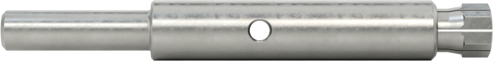 İki Parçalı Uzatma, 17/64" Yuvarlak Şaftlı Matkap Ucu, 4-1/2" Uzunluk, 9/16" OD