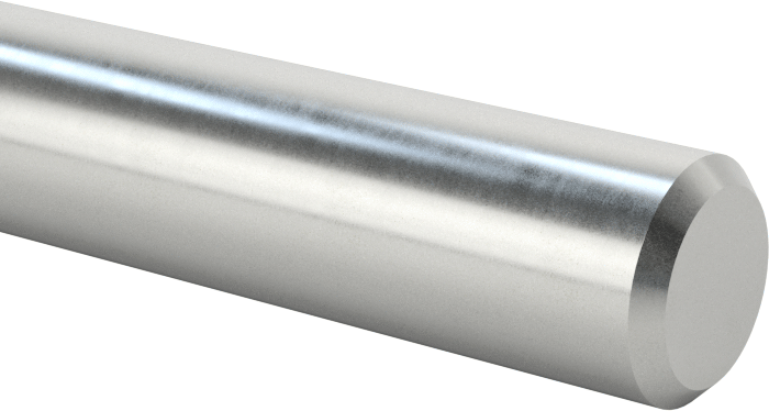 Dar Toleranslı Mil, Doğrusal Hareket, 1566 Karbon Çelik, 3/8" Çap, 36" Uzunluk