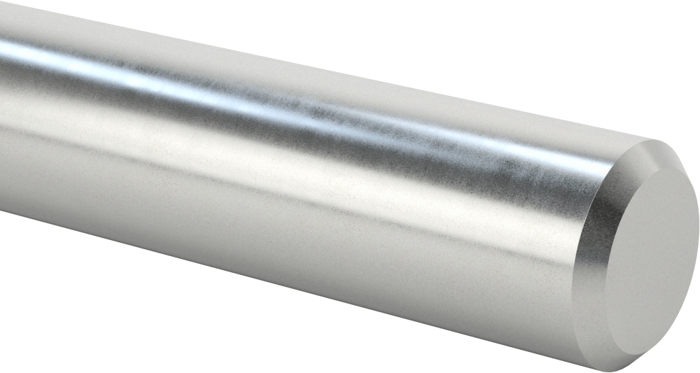 Dar Toleranslı Mil, Doğrusal Hareket, 1566 Karbon Çelik, 1-3/4" Çap, 24 inç Uzunluk