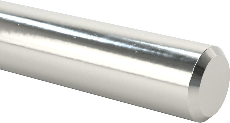 Dar Toleranslı Mil, Ultra Düz, Döner, 1045 Çelik, 3/4 inç Çap, 12" Uzunluk