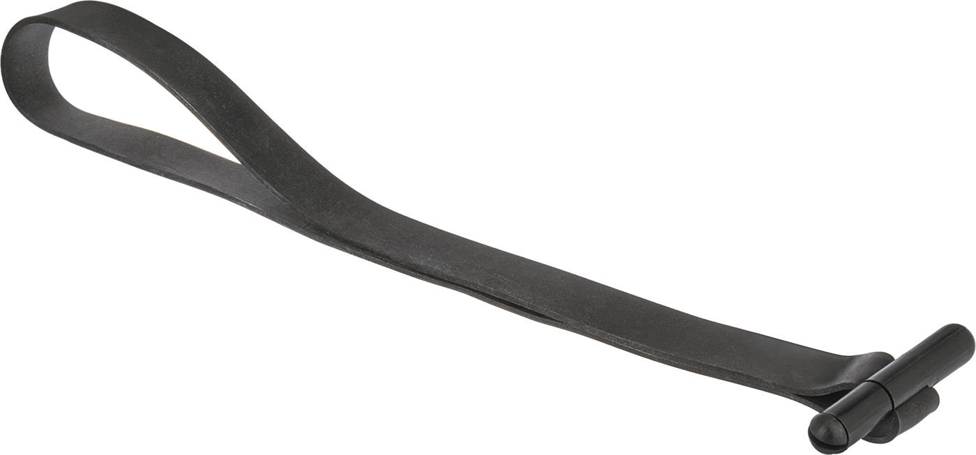 Ekstra Geniş Elastik Kablo Bağı, EPDM Kauçuk, 10" Uzunluk