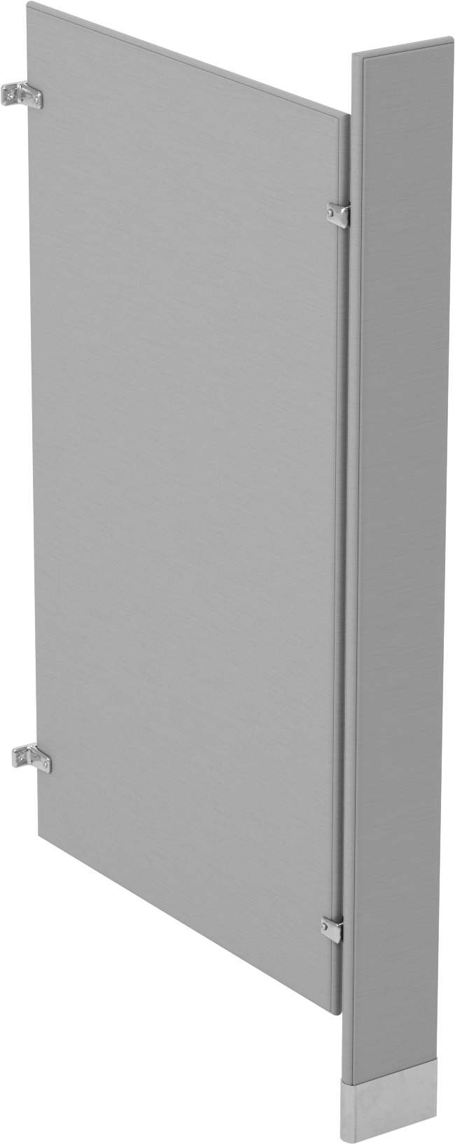 Boyalı Çelik Pisuar Bölmesi, Zemin Destekli, 70“ Yükseklik x 7” Genişlik x 36" Derinlik Toplam