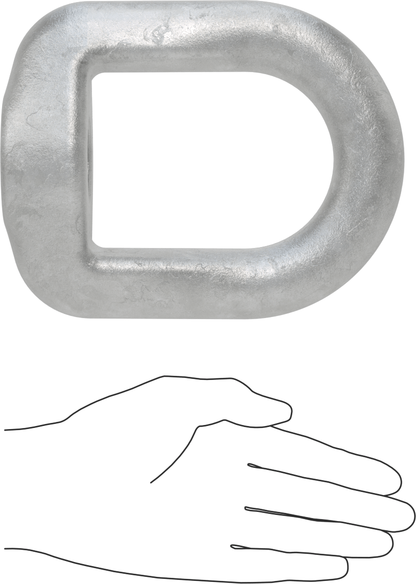 Galvanizli Çelik Halka Somun - Kaldırma için, 1-1/2"-6 Diş Boyutu