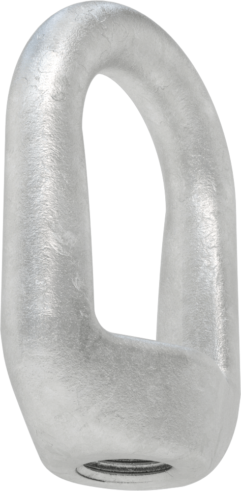 Galvanizli Çelik Halka Somun - Kaldırma için, 2"-4-1/2 Diş Boyutu
