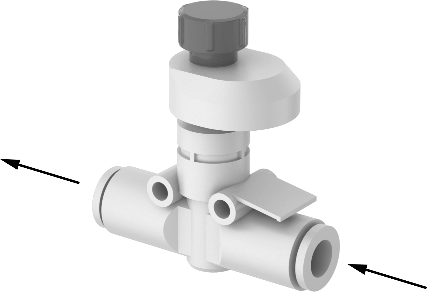 Push-To-Connect Female Inlet × Push-To-Connect Female Outlet