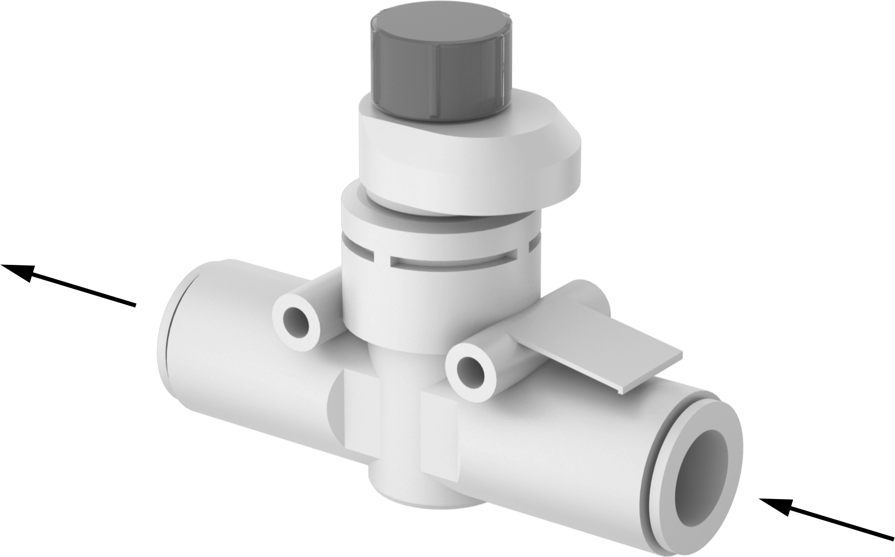 Push-To-Connect Female Inlet × Push-To-Connect Female Outlet