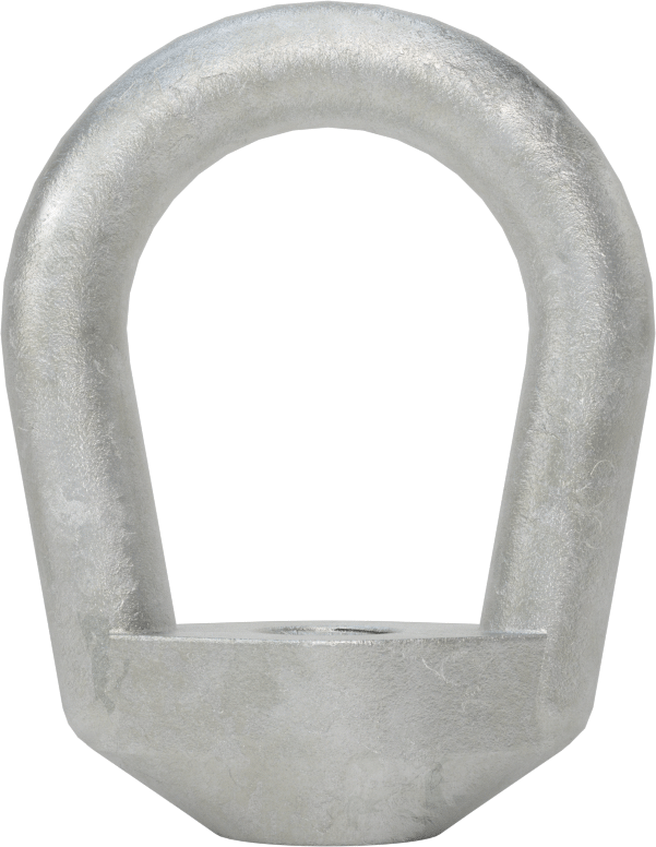 Galvanizli Çelik Halka Somun - Kaldırma için, 3/8"-16 Diş Boyutu