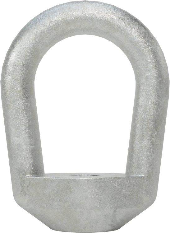 Galvanizli Çelik Halka Somun - Kaldırma için, M6x1 Diş Boyutu