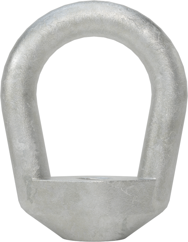 Galvanizli Çelik Halka Somun - Kaldırma için, M8x1,25 Diş Boyutu