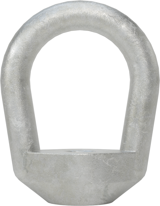 Galvanizli Çelik Halka Somun - Kaldırma için, M10 x 1,5 Diş Boyutu