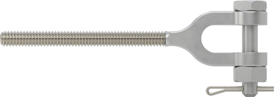 316 Paslanmaz Çelik Gerdirme - Kaldırma Amaçlı Değil, Çatal Uç, 1/4"-20 Sol Diş