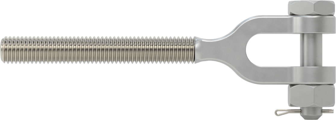 316 Paslanmaz Çelik Gerdirme - Kaldırma Amaçlı Değil, Çatal Uç, 5/8"-11 Sol Dişli