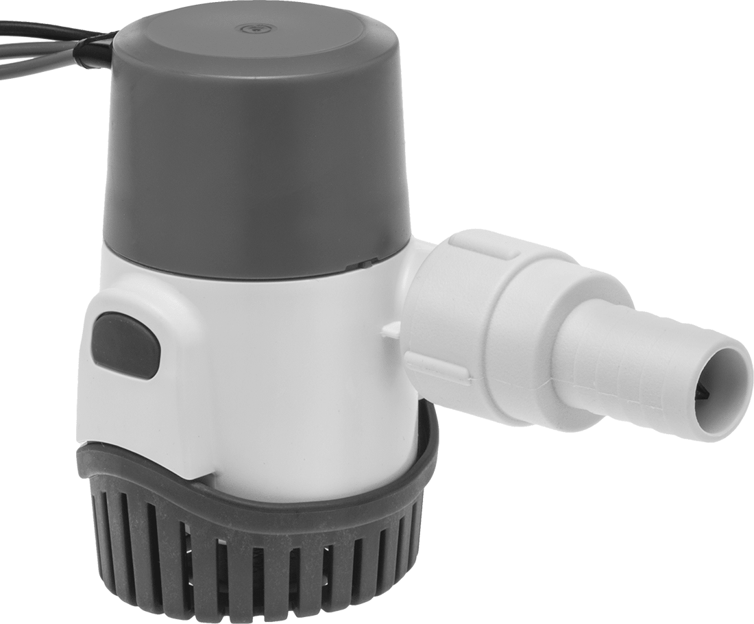 Kompakt Su Tahliye Pompası, 12V DC, ABS Muhafaza, 5 Fit Basınçta 10 gpm