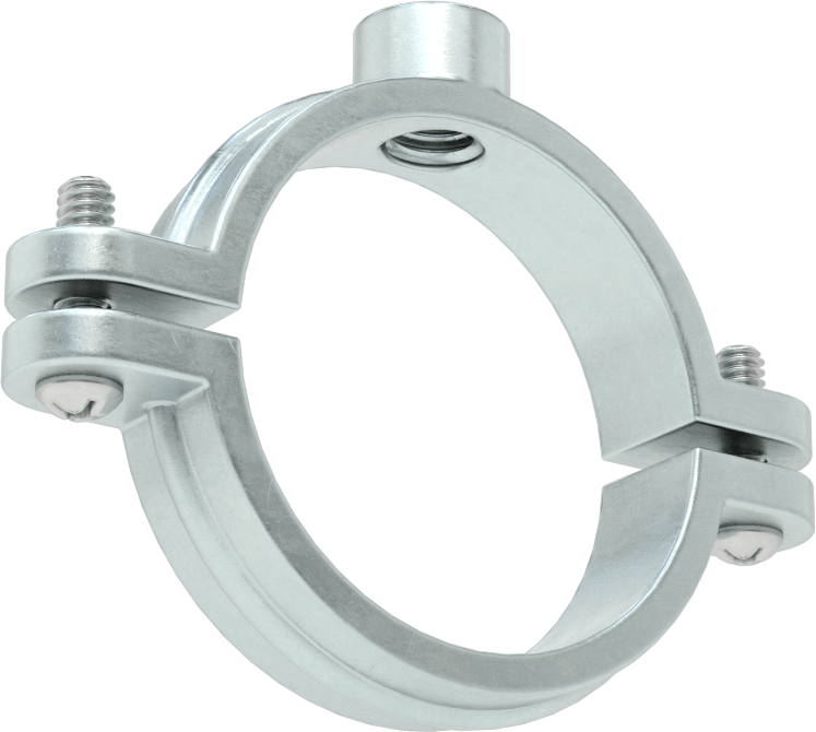 Snug-Hold Dişli Çubuk Montajlı Sıkıştırma Askısı, Çinko Kaplı Demir, 1-7/8" ID