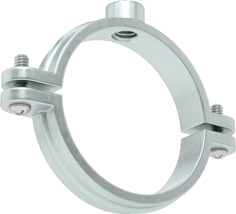 Snug-Hold Dişli Çubuk Montajlı Sıkıştırma Askısı, Çinko Kaplı Demir, 2-3/8" ID