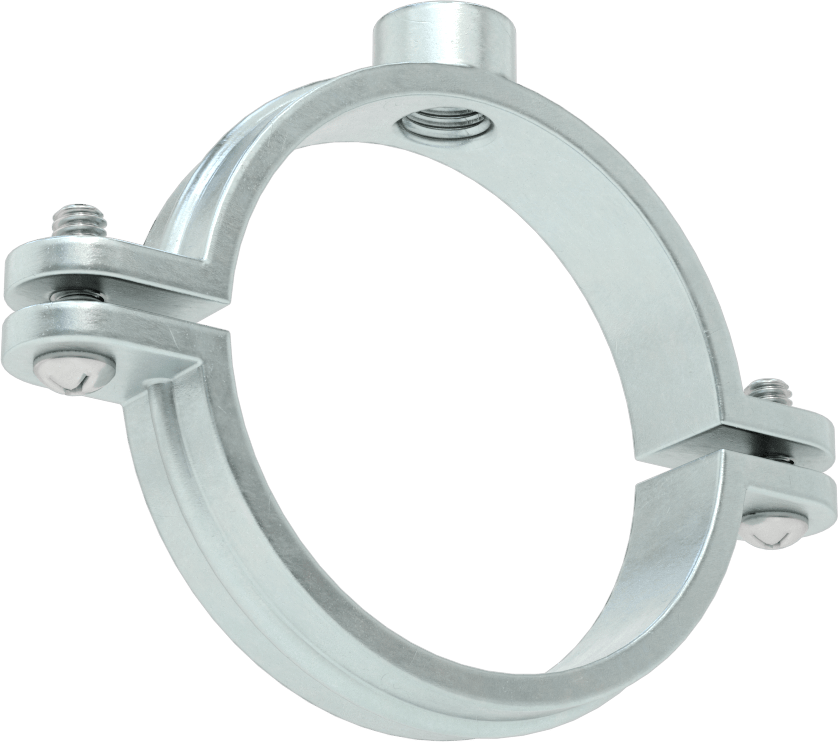 Snug-Hold Dişli Çubuk Montajlı Sıkıştırma Askısı, Çinko Kaplı Demir, 2-7/8" ID