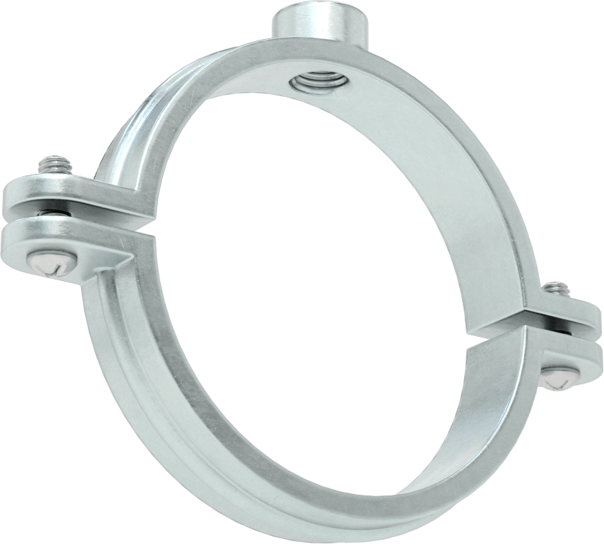 Snug-Hold Dişli Çubuk Montajlı Sıkıştırma Askısı, Çinko Kaplı Demir, 3-1/2" ID
