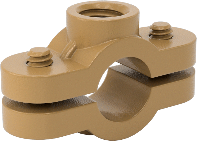 Snug-Hold Dişli Çubuk Montajlı Sıkıştırma Askısı, Epoksi Kaplı Demir, 1/2" ID