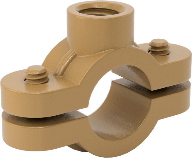 Snug-Hold Dişli Çubuk Montajlı Sıkıştırma Askısı, Epoksi Kaplı Demir, 5/8" ID