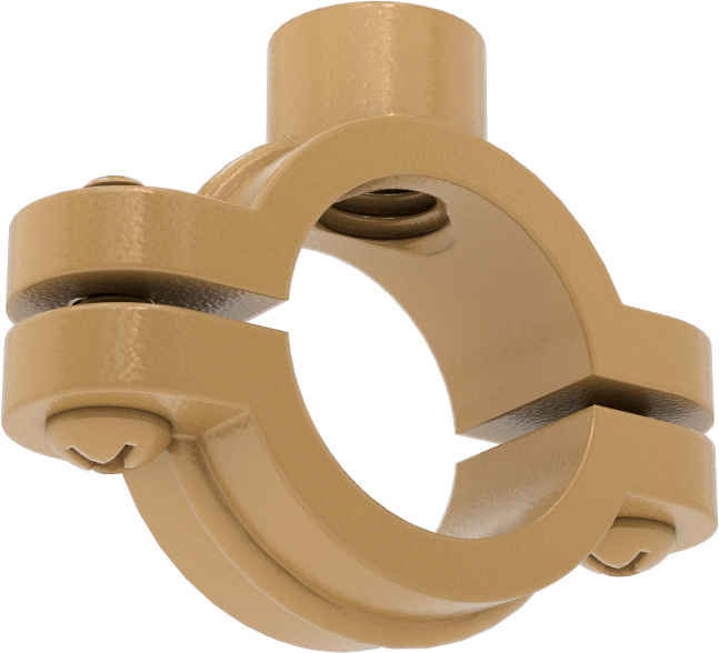 Snug-Hold Dişli Çubuk Montajlı Sıkıştırma Askısı, Epoksi Kaplı Demir, 7/8" ID