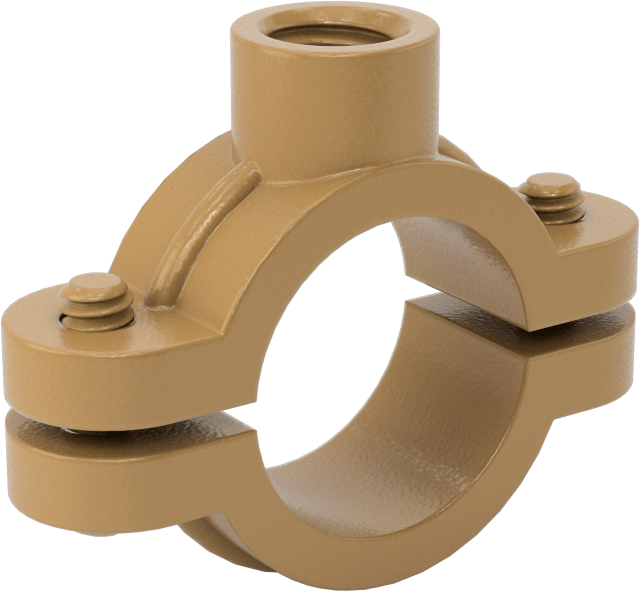 Snug-Hold Dişli Çubuk Montajlı Sıkıştırma Askısı, Epoksi Kaplı Demir, 7/8" ID