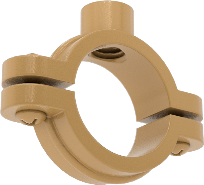 Snug-Hold Dişli Çubuk Montajlı Sıkıştırma Askısı, Epoksi Kaplı Demir, 1-1/8" ID