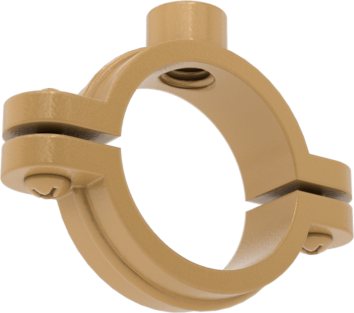 Snug-Hold Dişli Çubuk Montajlı Sıkıştırma Askısı, Epoksi Kaplı Demir, 1-3/8" ID