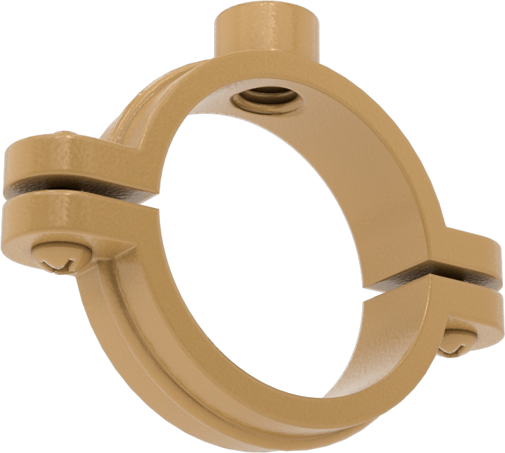 Snug-Hold Dişli Çubuk Montajlı Sıkıştırma Askısı, Epoksi Kaplı Demir, 1-5/8" ID