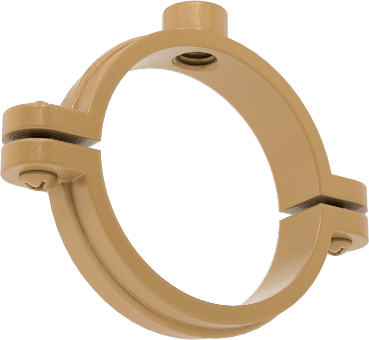 Snug-Hold Dişli Çubuk Montajlı Sıkıştırma Askısı, Epoksi Kaplı Demir, 2-1/8" ID