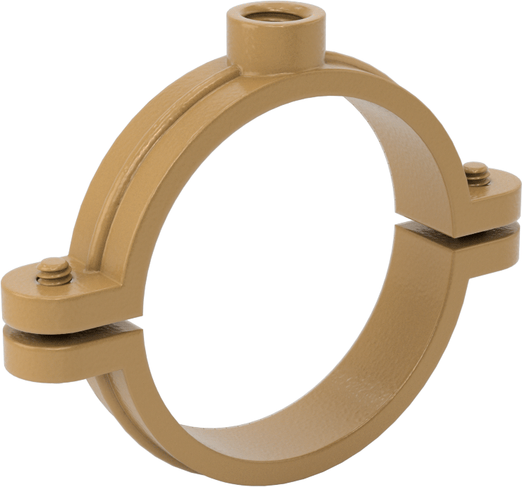 Snug-Hold Dişli Çubuk Montajlı Sıkıştırma Askısı, Epoksi Kaplı Demir, 2-1/8" ID