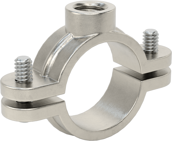 Snug-Hold Dişli Çubuk Montajlı Sıkıştırma Askısı, 304 Paslanmaz Çelik, 1-1/16" ID