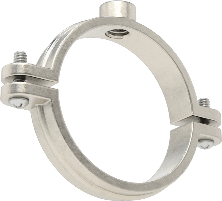 Snug-Hold Dişli Çubuk Montajlı Sıkıştırma Askısı, 304 Paslanmaz Çelik, 2-3/8" ID