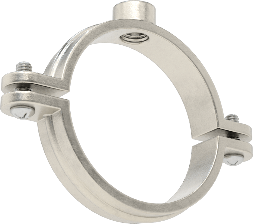 Snug-Hold Dişli Çubuk Montajlı Sıkıştırma Askısı, 304 Paslanmaz Çelik, 2-7/8" ID