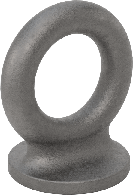 Sabit Kaynaklı Bağlama Halkası, Çelik, 1-3/16" İç Genişlik, 2-3/8" Yükseklik, 7/16" Kalınlık