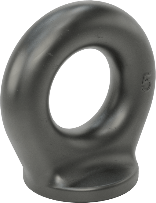 Sabit Kaynaklı Bağlama Halkası, Çelik, 1-1/4" İç Genişlik, 2-3/4" Yükseklik, 11/16" Kalınlık