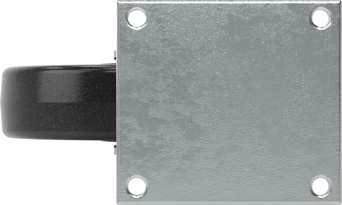 5-1/2“ x 5” Plakalı Yüksek Kapasiteli Vulcan Tekerlek, 8" Çapında Fenolik Tekerlekli Döner