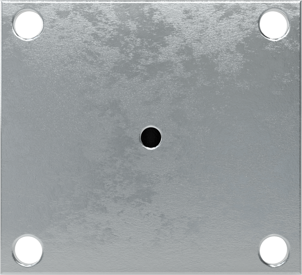 5-1/2“ x 5” Plakalı Yüksek Kapasiteli Vulcan Tekerlek, 4" Çapında Naylon Tekerlekli Sert
