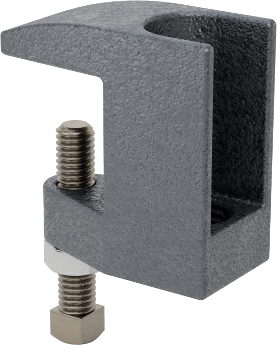 Dişli Çubuk için Kiriş Kelepçesi, Üst Montaj, 3/4"-10 Çubuk Boyutu için