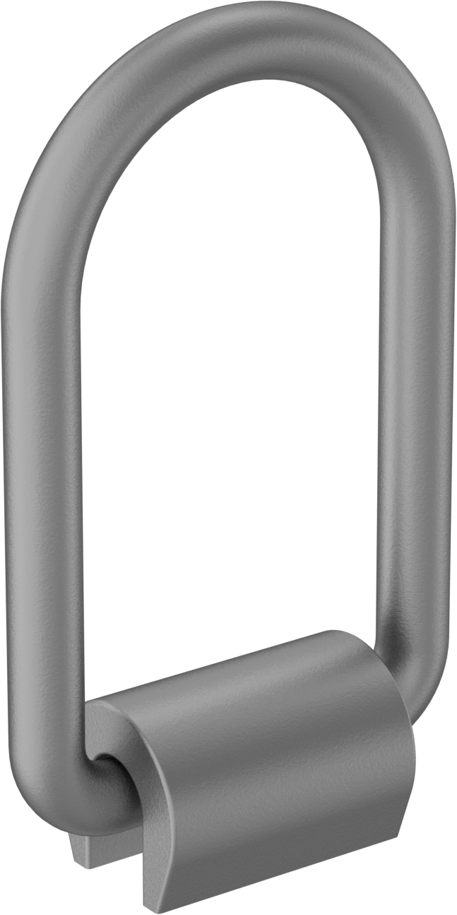 Kaynaklı Bağlama Halkası, Çelik, 4080 lb. Kapasite, 2-1/2“ Genişlik x 5-1/2” Yükseklik Halka
