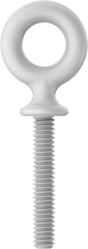 Fiberglas Yönlendirme Halka Cıvatası, Kaldırma için Omuz Yuvası, 1/4“-20 Boyut x 1-1/2” Uzunlukta Diş