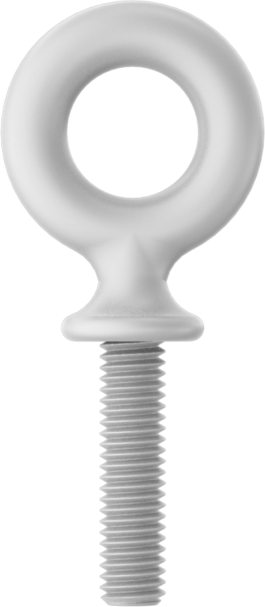 Fiberglas Yönlendirme Halka Cıvatası, Kaldırma için Omuz Yuvası, 3/8“-16 Boyut x 1-1/2” Uzunlukta Diş