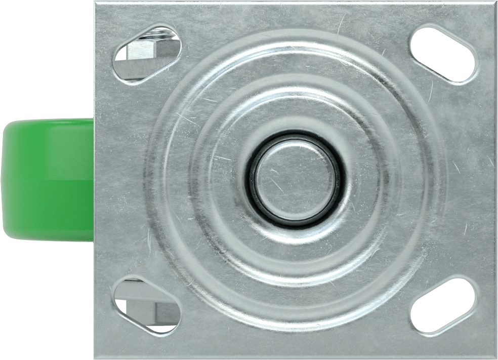 4-1/2“ x 4” Montaj Plakalı Samson Tekerlek, 4 inç Çapında 60D Sertlikte Poliüretan Tekerlekli Döner Ayak