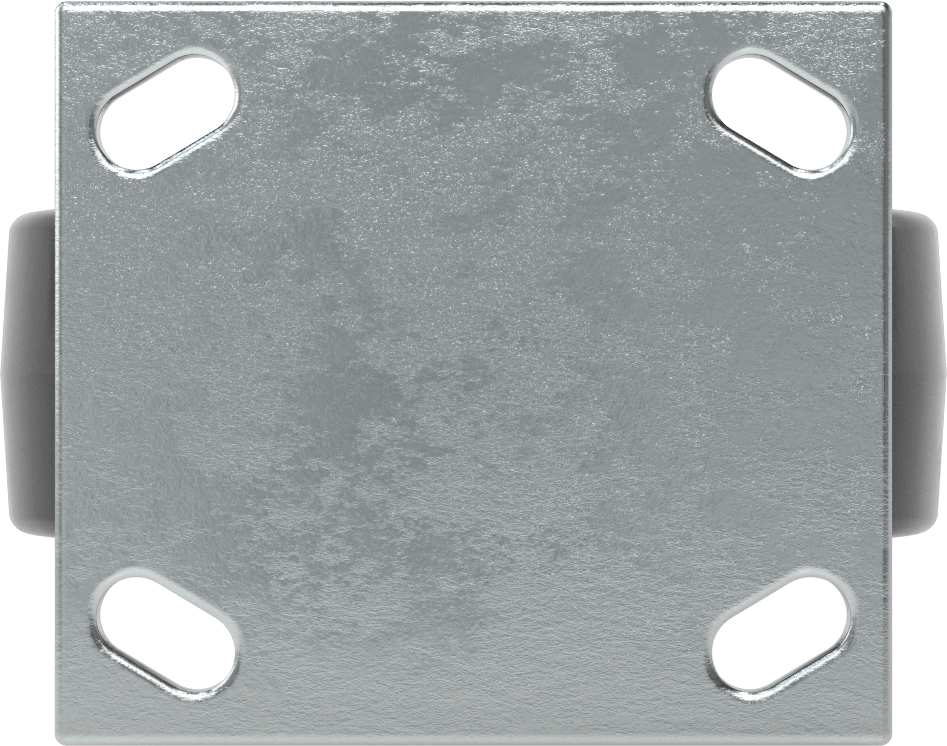 4-1/2“ x 4” Montaj Plakalı Samson Tekerlek, 6" Çaplı Siyah Kauçuk Tekerlekli Sert, Açık Rulman