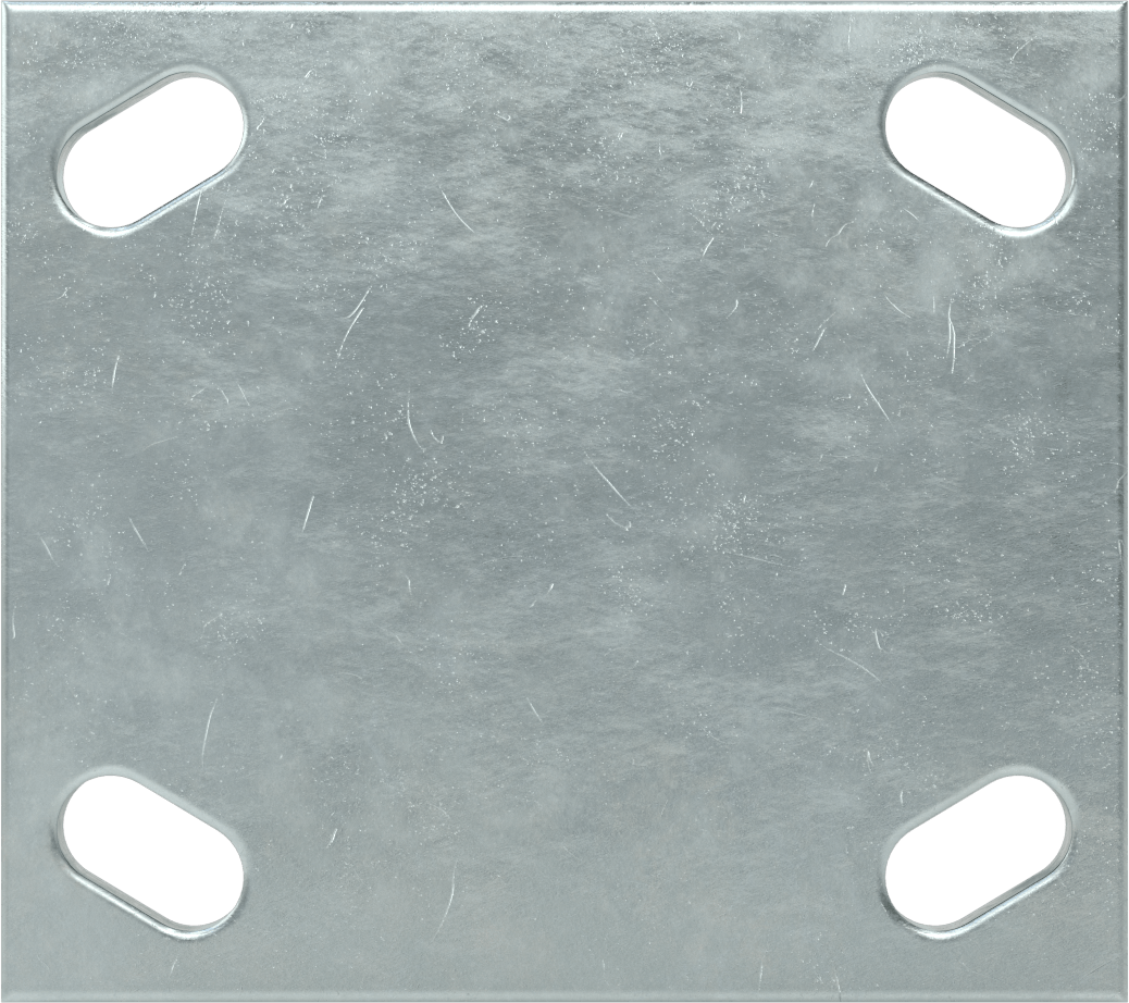 4-1/2“ x 4” Montaj Plakalı Samson Tekerlek, 4 inç Çapında 60D Durometreli Poliüretan Tekerlekli Sert